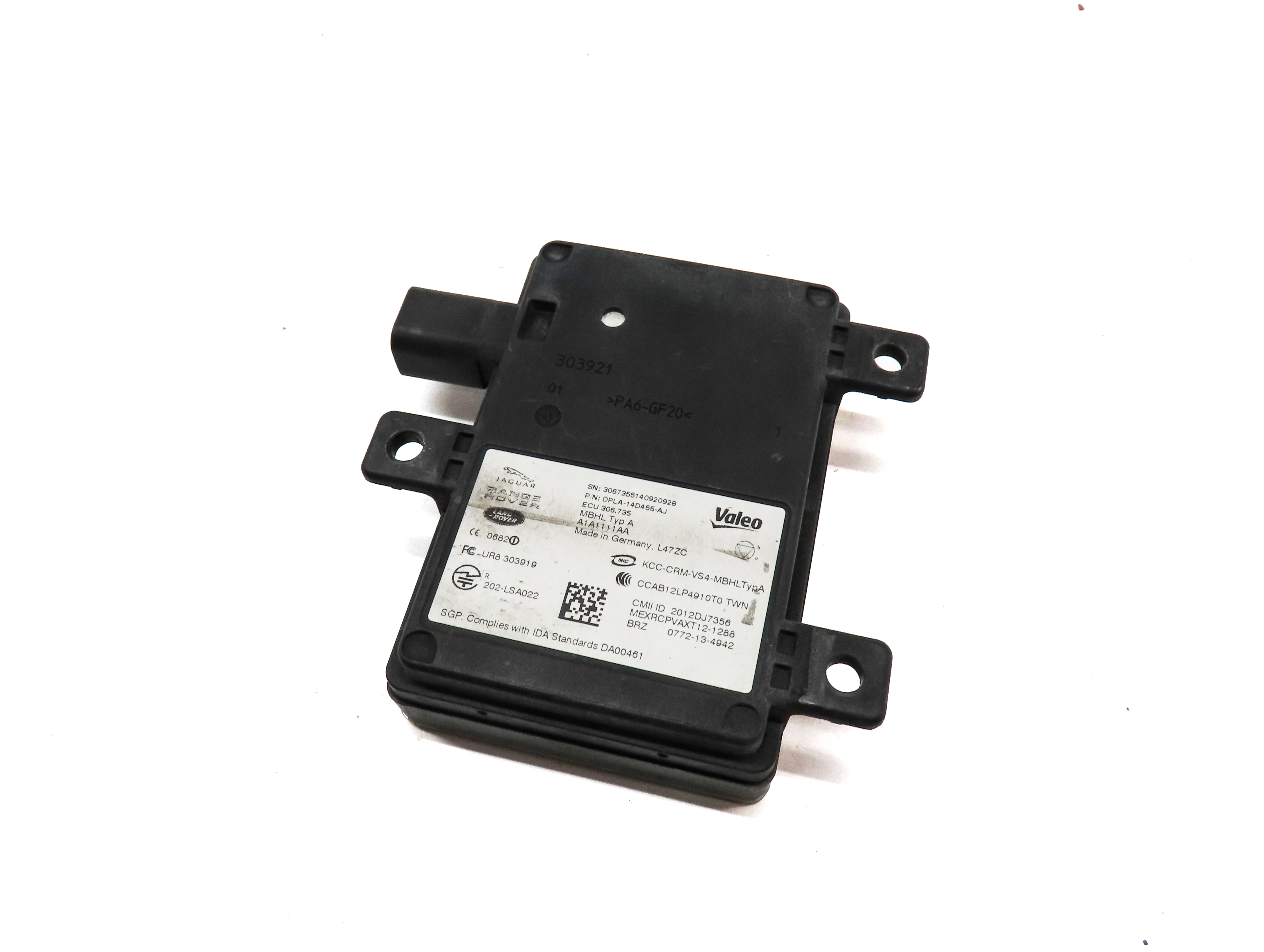 2014 LAND RANGE ROVER (L405) REAR BLIND SPOT ASSIST RADAR SENSOR MODULE — exact item pictured